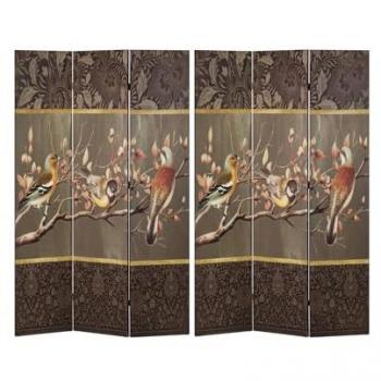 Biombo Canvas Pajaros 120x3x180 cm