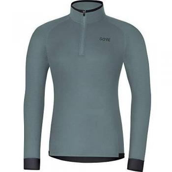 Gore Wear Gore M Thermo Camiseta Leve, Hombre, Gris Claro/Negro, XL