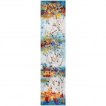 Angie Decoration Toquepala Turquesa Cuadro, Acrílico, 120 x 30 cm