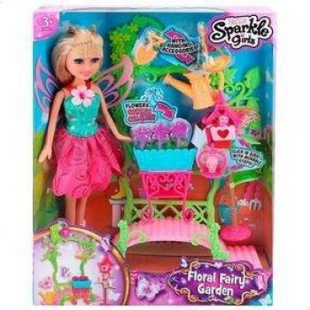 Muñeca Floral Fairy Garden Zuru Sparkle Girlz con Accesorios +3A