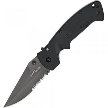 CRKT Crawford Kasper - Cuchillo de hoja fija, color negro