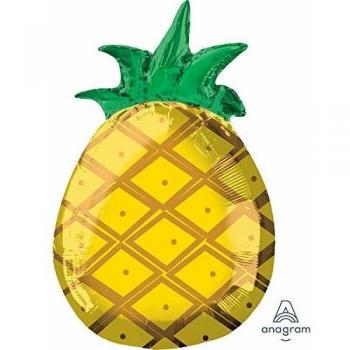 Amscan International Anagram 3711901 - Globo de aluminio con forma de júnior, 1 de cada piña tropical, color
