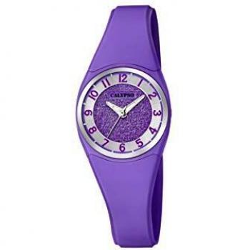 Reloj Calypso Trendy K5752/4 para Mujer con Correa de Caucho Violeta y Caja Multicolor
