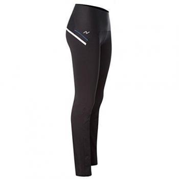Naffta Active - Pantalón recto para mujer, color negro / azul francia, talla XS