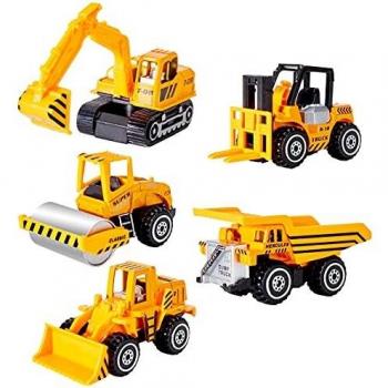 HERSITY Camion Metalicos Juguete Pequeño Vehículos de Construccion Mini Coches Metal Juguete Regalos para Niños 3 4 5 6 Años
