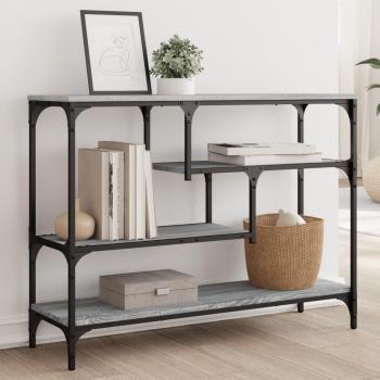 Consola Sonoma 100x30x75 cm madera de ingeniería gris