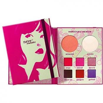 Paleta de Sombras Harajuku Memoir de Neve Cosmetics, 7 g - incluye una variedad de tonos vibrantes y pigmentados, fórmulas libres de crueldad animal, acabados mate y brillantes, ideal para crear