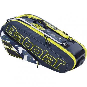 Babolat RH6 Pure Aero Raquetero - Antracita, Amarillo