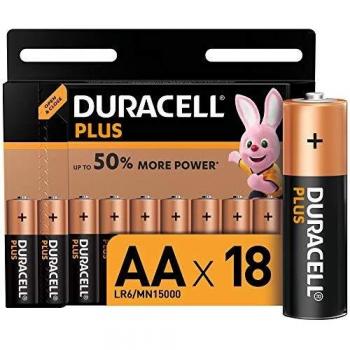 Duracell Plus Power Pilas Alcalinas AA, paquete de 18
