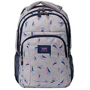 Totto-Mochila para portátil 10 Estampado Wish Gray - Tamulo