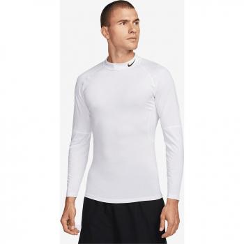 Camiseta de Manga Larga Nike Dri-Fit para Hombres - Blanco