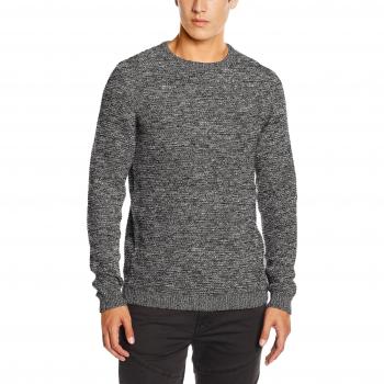 SELECTED HOMME Shnnewvincebubble Crew Neck Noos, Suéter para Hombre, Gris