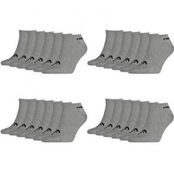 Head Zapatillas Deportivas Unisex Calcetines de Deporte 12er Paquete - Gris