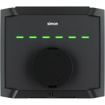 Punto de recarga SIMON SM34 Tipo 2 22kW Trifásico con Bluetooth
