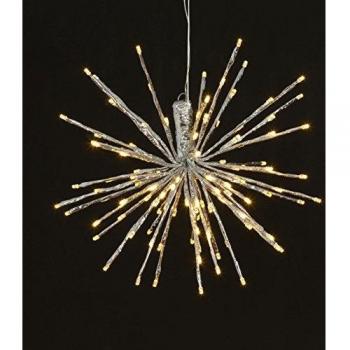 Bola Luminosa Twig Ball 120 LED Blanco Cálido Efecto Flash Ø 40 cm Decoración Navideña para Exterior