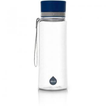 Equa Plain Blue Water Bottle 600 ml