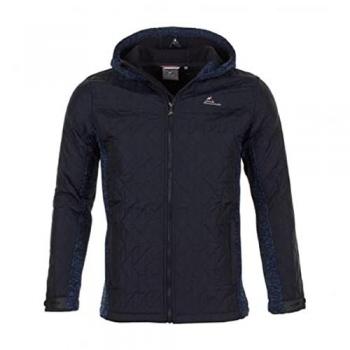 Peak Mountain Cava Quilted Fleece Jacket for Men - Navy