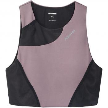 Top de mujer de running NNormal Trail morado XL