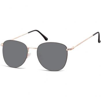 SmartBuy Collection Oval Full Rim Metal Men's Prescription Sunglasses Gold Size 51
