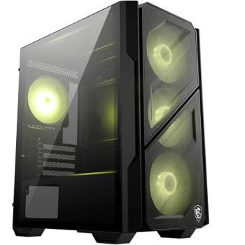 Carcasa de ordenador MSI MAG FORGE M110R AIRFLOW Mini Tower ATX Gaming RGB con vidrio templado Negra