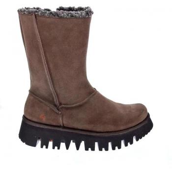 Art 1805 Trento Lux Suede Brown Botas de Piel con Cierre de Cremallera para Mujer