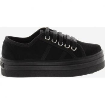 Zapatillas Victoria plataforma antelina niña - negro