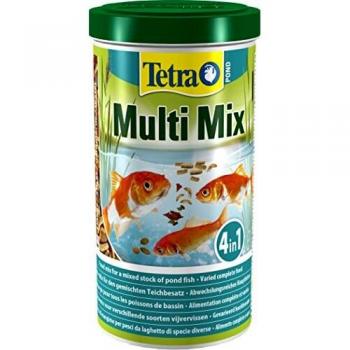 Mix Alimenticio Tetra Pond para Peces de Estanque - Escamas, Sticks, Tabletas y Gammarus - 1L