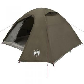 Tienda de campaña iglú impermeable marrón para 3 personas
