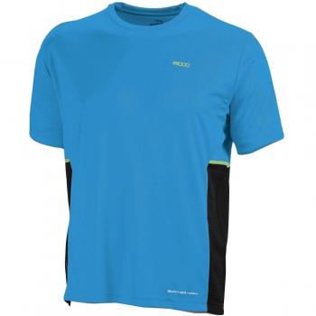 +8000 Eriste SR - Camiseta de manga corta para hombre, color cian, talla XXXL