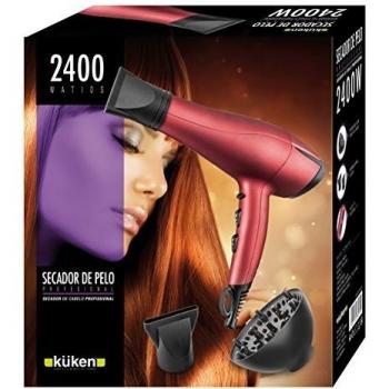 Alfa 23395 - Secador pelo kuken 2400w ac rojo