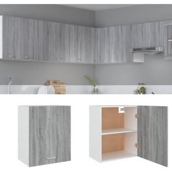 Mueble colgante Sonoma gris 50x31x60 cm madera multicapa