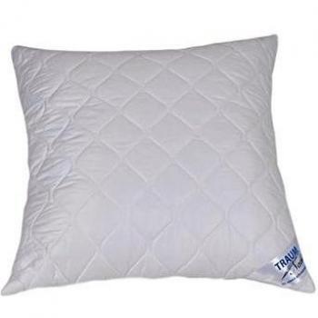 Traumnacht 03770379123 3-Star Almohada, Suave y cómodo Almohada de más Suave Microfibra, Puede Usar Lavadora y Secadora, Blanco, 80 x 80 cm