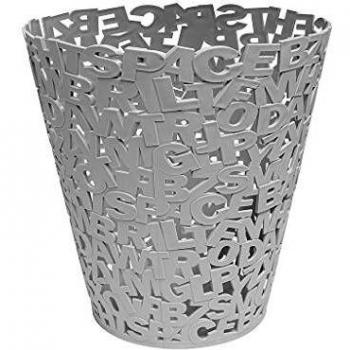 Balvi Papelera Letters Color Blanco Plástico 30cm