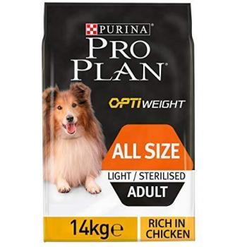 PRO PLAN Optiweight Light Sterilised Adult Dry Dog Food Chicken 14kg
