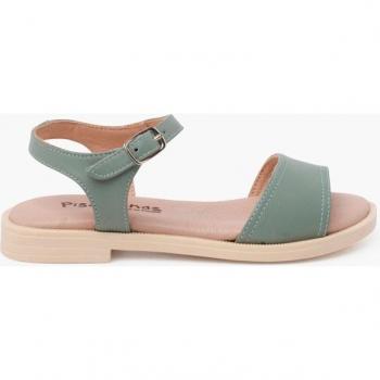 Sandalias de niña de piel con pala escotada