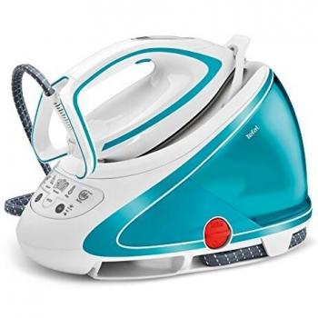 Tefal Pro Express Ultimate Care GV9568 Centro De Planchado, 2600 W, 1.9 L, Revestimiento De Esmalte, Turquesa/Blanco