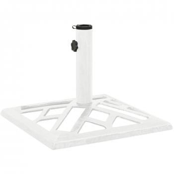 vidaXL Umbrella Base White 44x44x31 cm Cast Iron