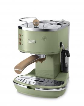 De'Longhi Vintage Icona ECOV310.GR Pump Espresso and Cappuccino Machine, 1.4 Litre, 1100 Watts - Green