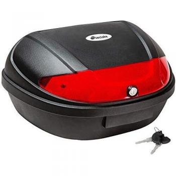 TecTake Universal baúl de moto scooter maleta XXL motocicleta topcase para 2 cascos