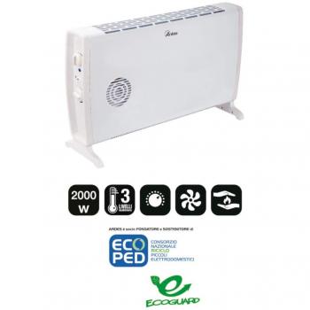 Termoconvector Eléctrico Ardes AR4C05 Blanco 2000W con Ventilador y Termostato Regulable