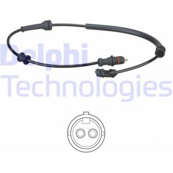 Sensor de ABS DELPHI SS20588, tipo: sensor de revoluciones de la rueda, características: compatible con sistemas de frenos antibloqueo (ABS), diseño duradero, fácil instalación, alta precisión en la medición de velocidad