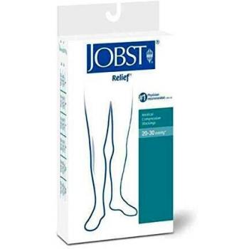 Media Jobst Relief 20/30mmHg Corta con Puntera Abierta en color Beige Talla S