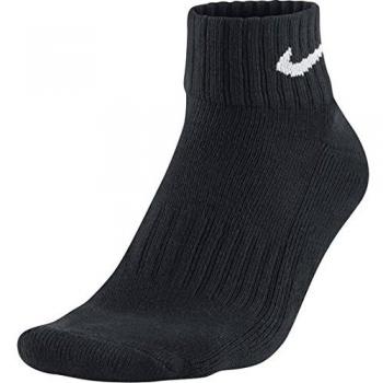 Nike One Quarter Socks 3PPK Value Calcetines para Hombre, Negro