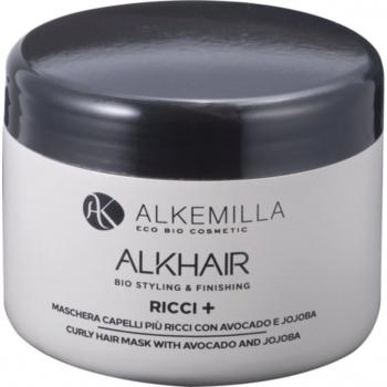 Alkemilla Eco Bio Cosmetic ALKHAIR RICCI + Mascarilla con Aguacate y Jojoba, 250 ml