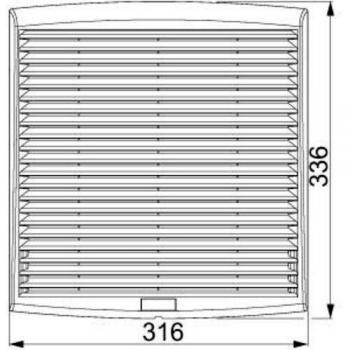 Schneider Electric NSYCVF850M400PF Ventilador Forzado ClimaSys, IP54, 850 m3/h, 230V, con Rejilla, Salida y Filtro G2, Gris