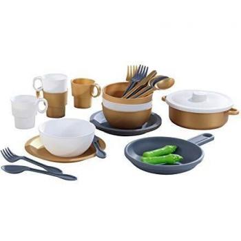 KidKraft - Kit de utensilios para cocina de juguete de 27 unidades