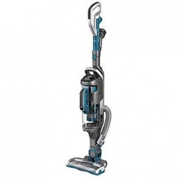 Black & Decker CUA-525-BH - Aspirador de Escoba ciclónico sin Cable, 18 V, depósito para Polvo 1000 ml, batería de Litio, Color Plateado y Azul