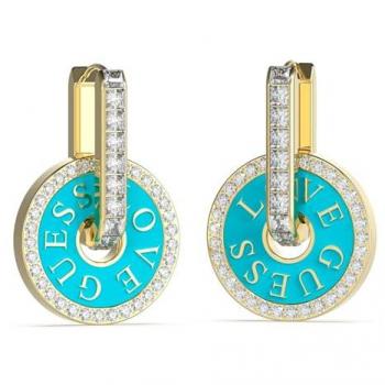 Pendientes Love Guess de Acero Dorado para Mujer