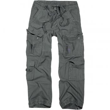 Brandit Pure Vintage Cargo Trousers Anthracite for Men S to XXL