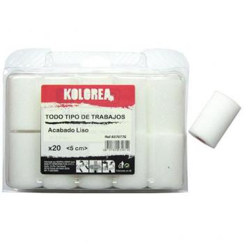 Mini rodillo recambio espuma multiusos 5 cm x Ã¸16 mm 20 uds